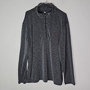 Tommy Bahama dark gray XL long sleeve half zip shirt